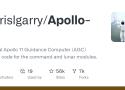 GitHub - chrislgarry/Apollo-11: Original Apollo 11 Guidance Computer (AGC) source code for the command and lunar modules.
